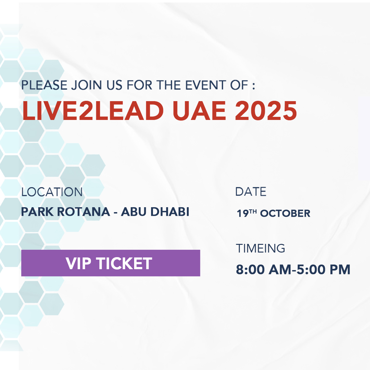 VIP Ticket - Abu Dhabi